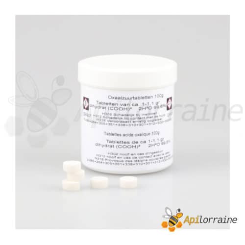 Comprimés acide oxalique 1g ( boite de 100g) - THOMAS APICULTURE -  APILORRAINE